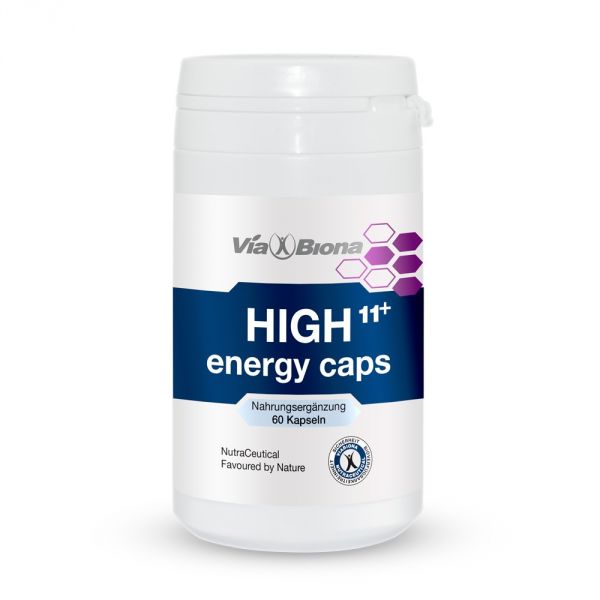 HIGH11+ENERGY CAPS, neue Energie fürs Leben, enthält die für den Energiestoffwechsel wichtigsten Näh