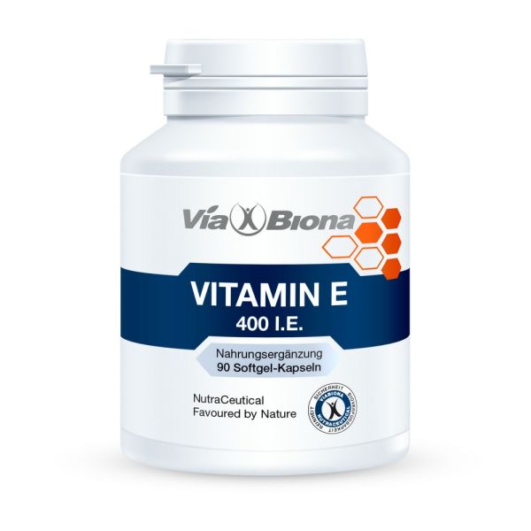 Vitamin E 400. I.E.Premium Vitamin E als günstige 90-Tage-Versorgung. 100% reines, hoch dosiertes