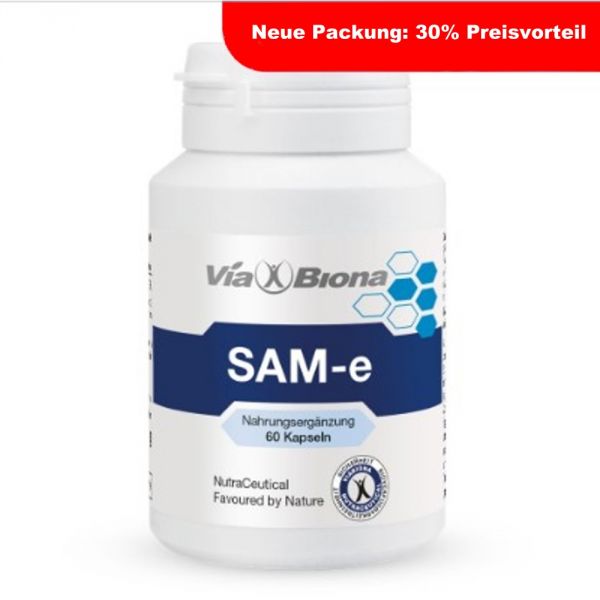 SAM-e 400 mg Nahrung für die Glückshormone. Mein Futter für das Glücklichsein, höchst bioverfügbar.
