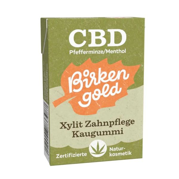 Birkengold CBD Kaugummis, Xylit und CBD 28g