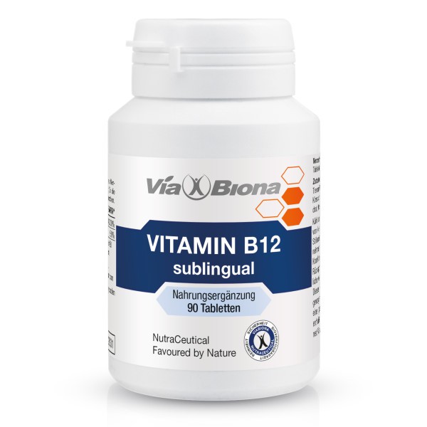 VITAMIN B12 SUBLINGUAL. DAS B12 mit maximaler Resorption für mehr Konzentrationskraft fördert die