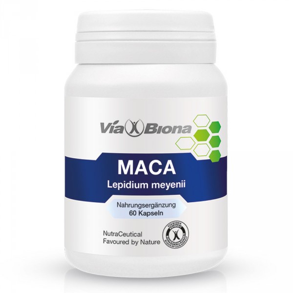 MACA - Wurzel für Energie und Vitalität, Viabiona Maca enthält 900 mg reines Maca, Tagesversorgung