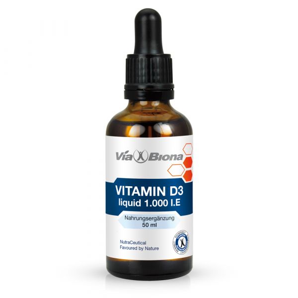 VITAMIN D3 LIQUID 1.000 Kompromisslos effektiv: hochdosiert bioaktives Vitamin D3-Cholecalciferol.