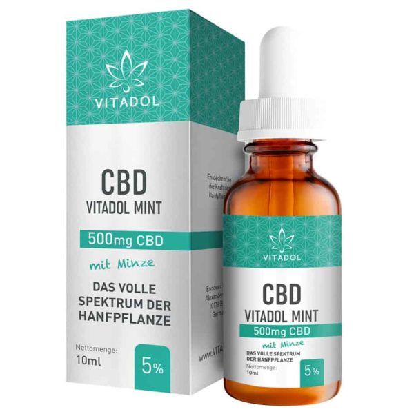 Vitadol Mint – Bio CBD Öl – 5% (500mg) – 10ml